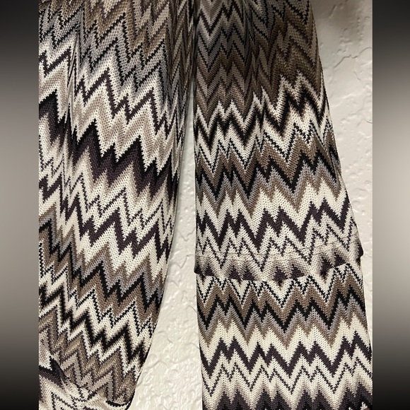 Vintage Havana Womens Tribal Cardigan Fall Zig Zag Pattern Sweater Sz L - Picture 6 of 8